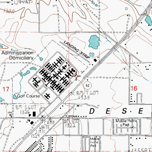 Topographic Map of Veterans Affairs Domiciliary Park and Ride, OR