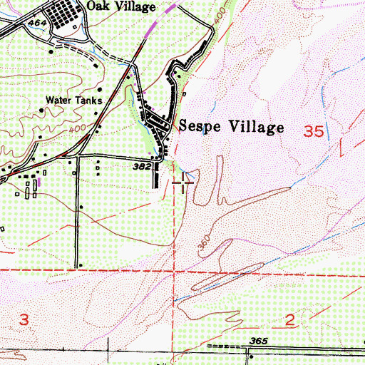 Topographic Map of Boulder Creek, CA