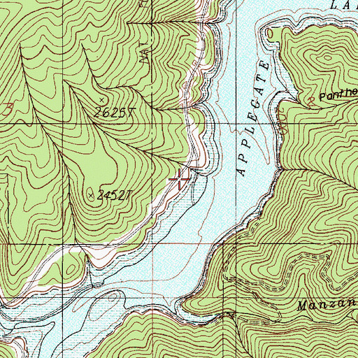 Topographic Map of United States Forest Service Copper Boat Ramp, OR