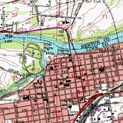 Topographic Map of Venetian Theatre, OR