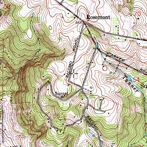 Topographic Map of West Linn Municipal Court, OR