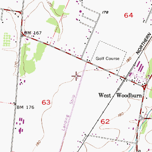 Topographic Map of Woodburn Dragstrip, OR