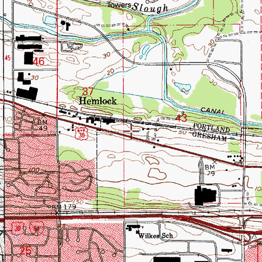 Topographic Map of Zimmerman House, OR