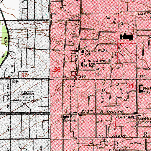 Topographic Map of CSL Plasma Services, OR