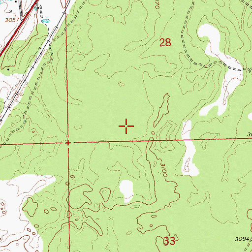 Topographic Map of Sagebrush Arena, OR