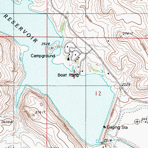 Topographic Map of Bully Creek Campground, OR