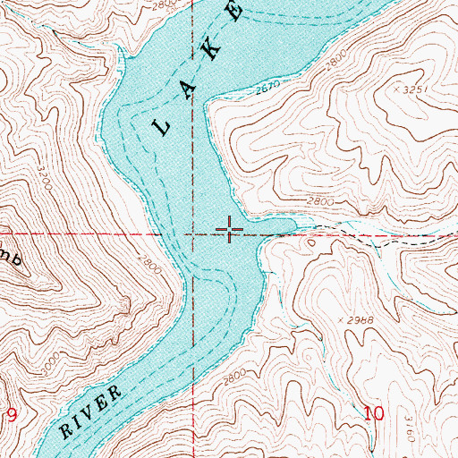Topographic Map of Leslie Gulch Boat Ramp, OR