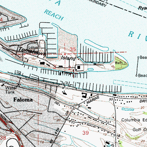 Topographic Map of Sundance Boat Ramp, OR