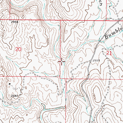 Topographic Map of Bumble Bee Creek, AZ