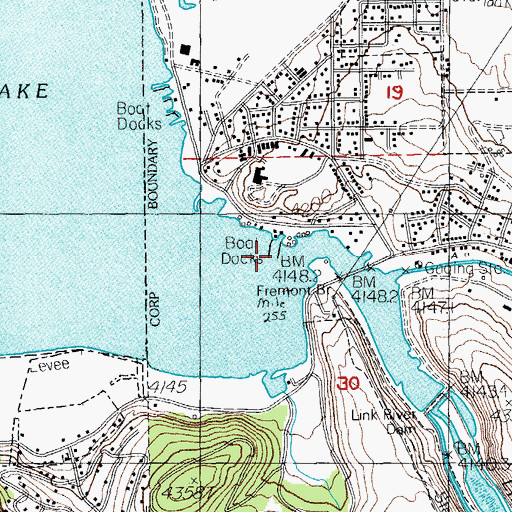 Topographic Map of Pelican Marina, OR