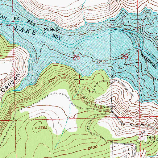 Topographic Map of Three Rivers Marina, OR