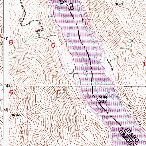 Topographic Map of Spring Recreation Site Boat Ramp, OR
