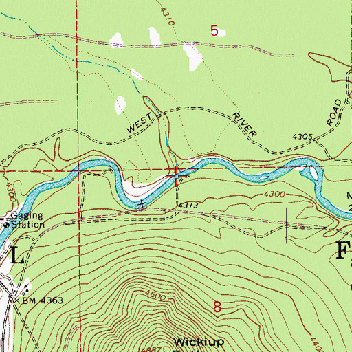 Topographic Map of Tenino Boating Site, OR
