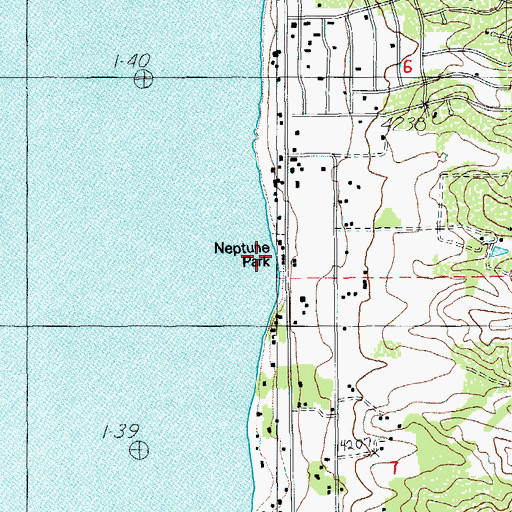 Topographic Map of Agency Lake Resort Boat Ramp, OR