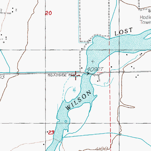 Topographic Map of Crystal Springs Boat Ramp, OR