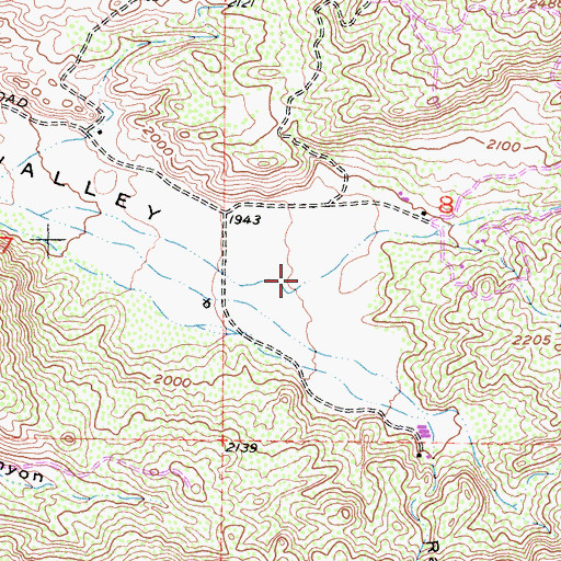 Topographic Map of Brown Canyon, CA