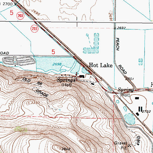 Topographic Map of Manuel Museum, OR