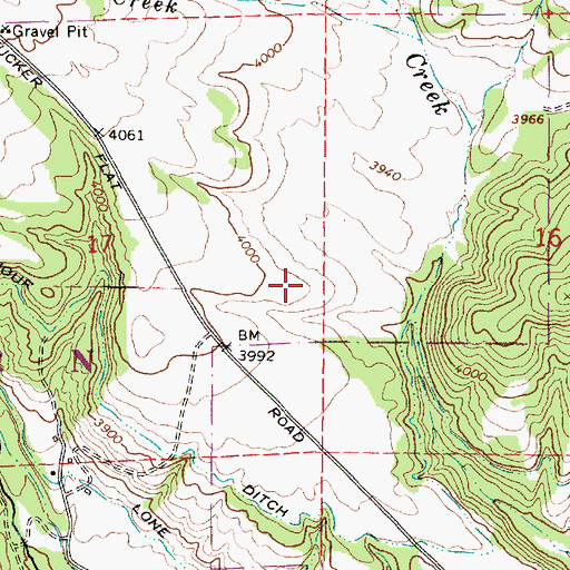 Topographic Map of Pilcher Creek Reservoir Boat Ramp, OR