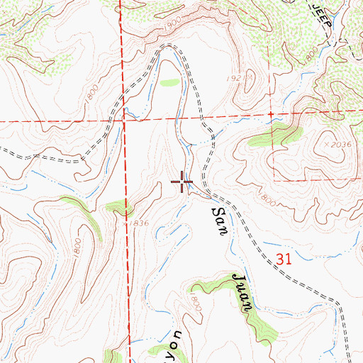 Topographic Map of Buckhorn Canyon, CA