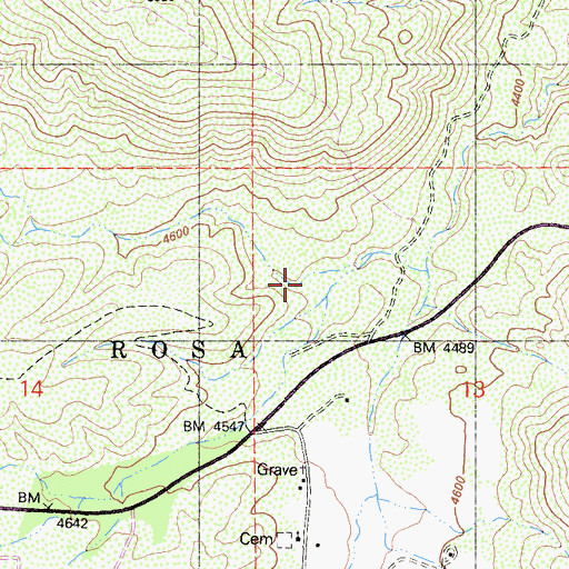 Topographic Map of Bull Canyon, CA