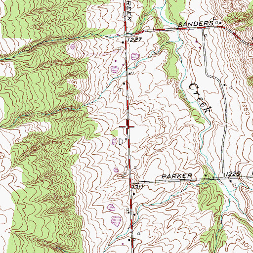 Topographic Map of Holland Fire District Station 1, NY
