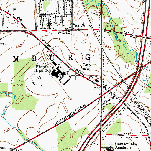 Topographic Map of Big Tree Volunteer Fire Company 2, NY