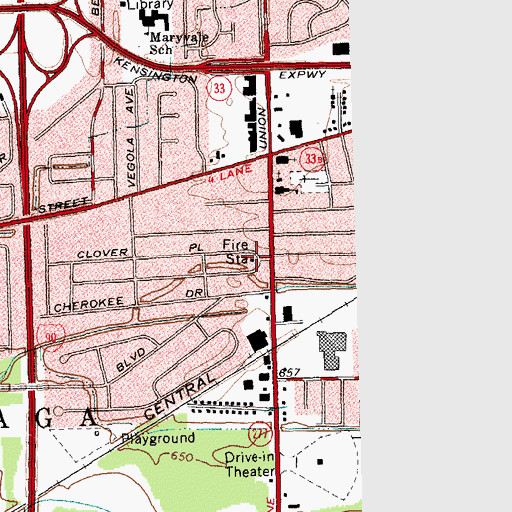 Topographic Map of U - Crest Fire District 4, NY