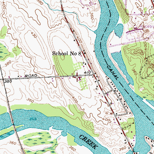 Topographic Map of Cody Fire Department Station 2, NY