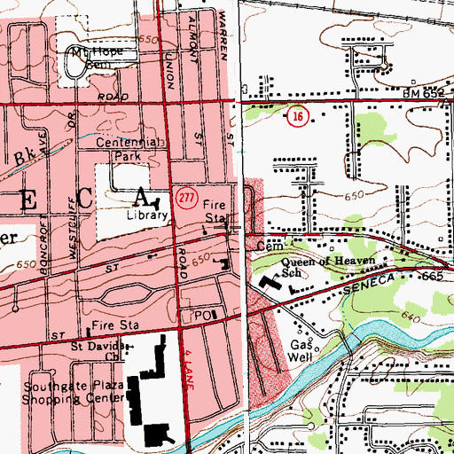 Topographic Map of Vigilant Fire Company, NY
