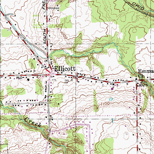 Topographic Map of Hillcrest Fire Company, NY