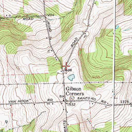 Topographic Map of South Side Fire Department, NY