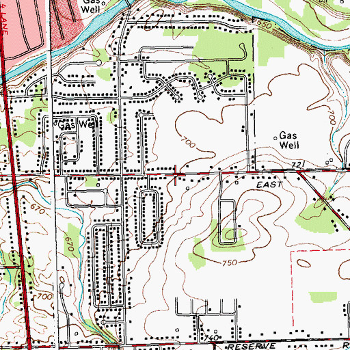 Topographic Map of Reserve Hose Company West Seneca District 3 East and West Station, NY
