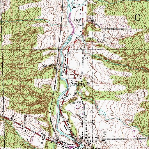 Topographic Map of Colden Fire Department, NY
