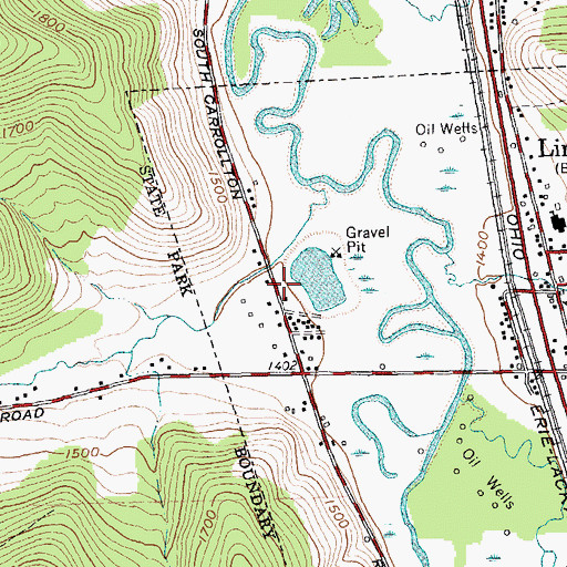 Topographic Map of Limestone Volunteer Fire Department Station 2, NY