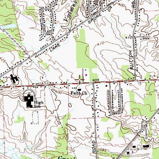 Topographic Map of Cicero Fire Department Station 2, NY