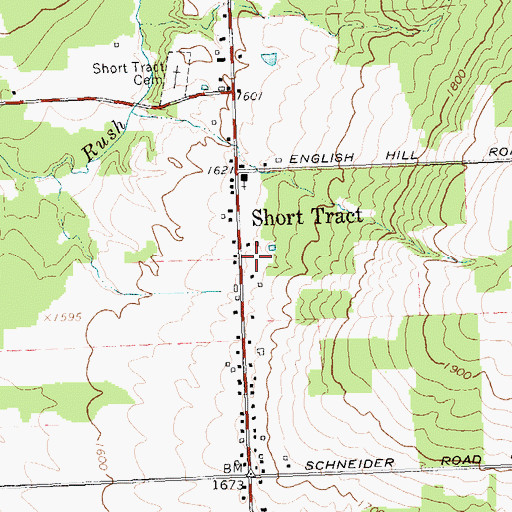 Topographic Map of Short Tract Fire Company, NY