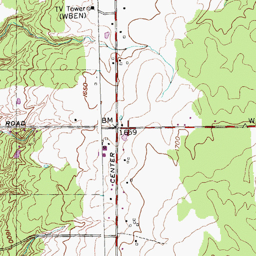 Topographic Map of Colden Fire District, NY