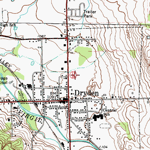 Topographic Map of Neptune Hose Company 1, NY