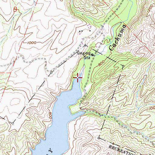 Topographic Map of Cachuma Creek, CA