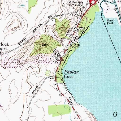 Topographic Map of Fleming Fire Department Station 1, NY