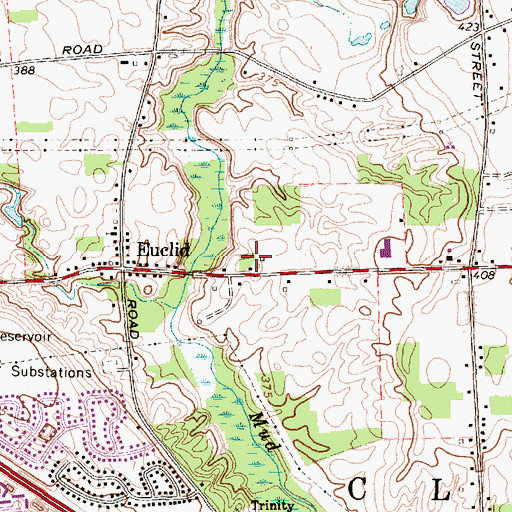 Topographic Map of Clay Fire Department, NY