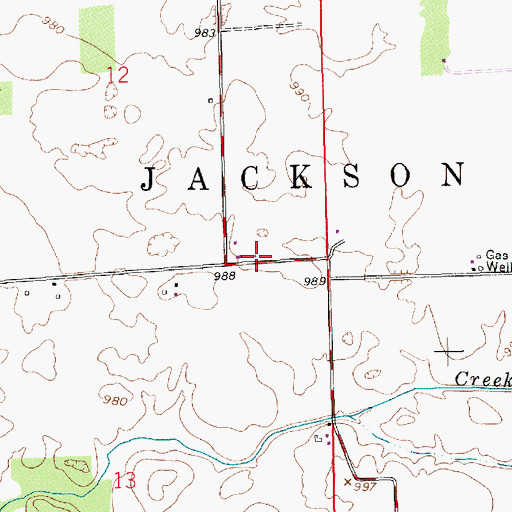 Topographic Map of Raleigh Fire Department Station 3, IN