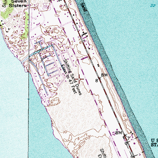 Topographic Map of The Outer Banks Hospital, NC