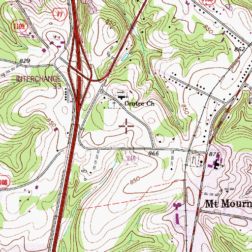 Topographic Map of Lake Norman Regional Medical Center, NC