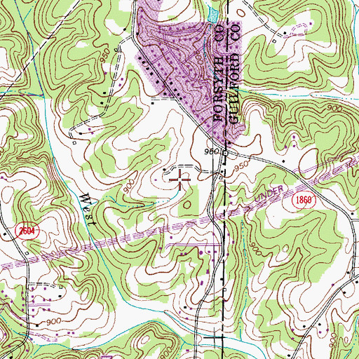 Topographic Map of Kernersville Medical Center, NC
