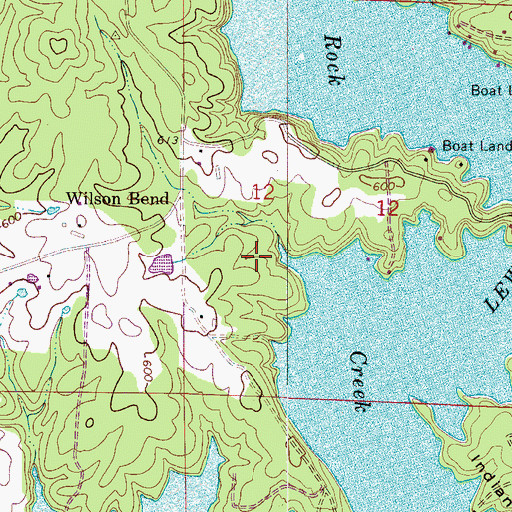 Topographic Map of Delma Baird Cemetery, AL