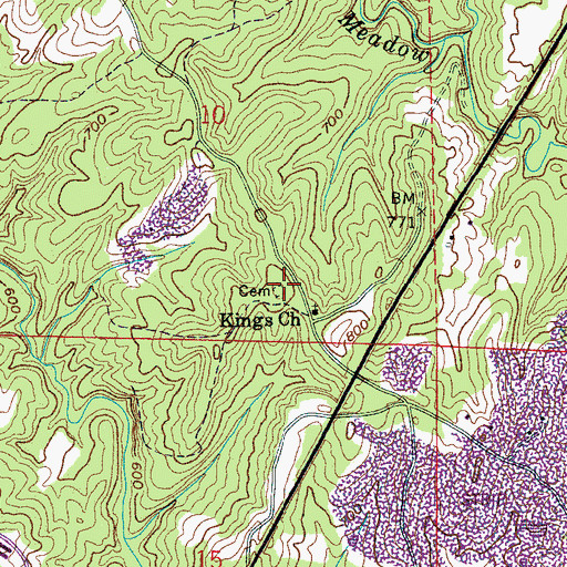 Topographic Map of Mount Vernon Missionary Baptist Church Cemetery, AL