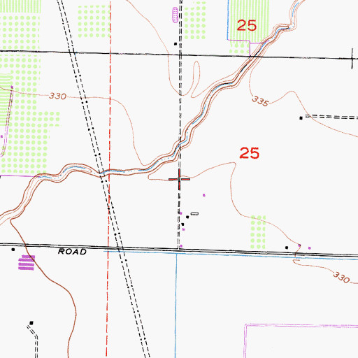 Topographic Map of Vander Kooi Dairy, CA