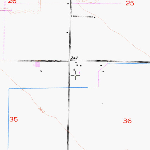 Topographic Map of Watte Brothers Dairy, CA