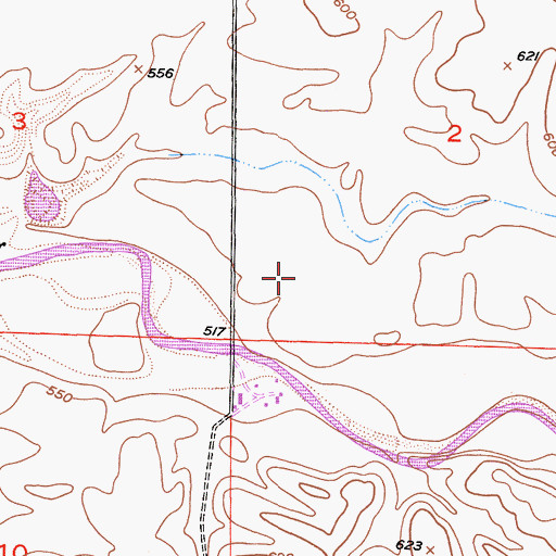 Topographic Map of White River Dairy, CA